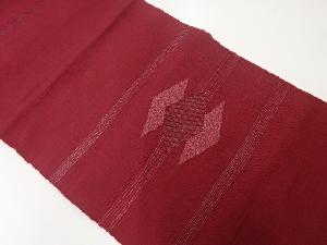 アンティーク　横段に抽象模様名古屋帯（着用可）